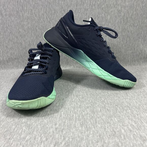Reebok Shoes - Reebok Nanoflex Cross Trainer Sz 9 Womens Shoes Navy/Opal Glow Sneakers GZ0254